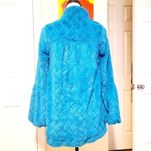 Kersh | Blue Fur Jacket - Picture 2 of 5